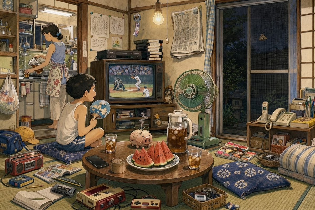 maki1313_'s tweet photo. 昭和の茶の間に、令和のものが1つだけ紛れています。

見つけた人はコメントで教えてください
（30秒で見つけたらすごい）

解けそうな友だちにも送ってあげてね！ https://t.co/UOKSnQ6rtU