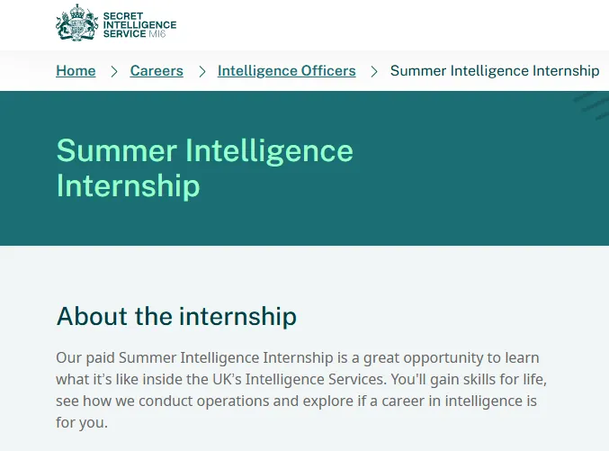 PaulEmbery's tweet photo. Britain’s Secret Intelligence Service (SIS) is advertising for a summer intern. If you’re 'White British', however, please don’t think about applying. You are expressly prohibited. (Hell, even persons who identity as 'White Other' are eligible!)

I don’t think I’ve ever seen a more blatant example of racism against a specific ethnicity by a state institution. Utterly indefensible.