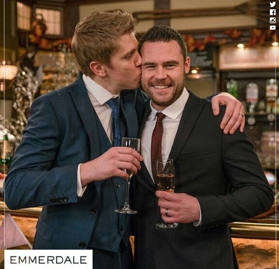 Have_A_Day's tweet photo. @ThomasSanders Aaron and Robert (Robron) from the British soap opera, Emmerdale https://t.co/MankmZOlfw