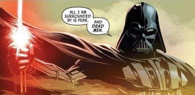9thepony's tweet photo. @SrBrian23 No mentire lo primero que se me vino a la cabeza con Darh Vader es esto "lo unico que me rodea es miedo y hombres muertos" https://t.co/U3kKO5kxOx