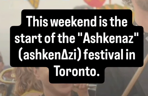 JesseBrown's tweet photo. Antizionists are protesting the apolitical Ashkenaz Jewish music and culture festival in Kensington Market tomorrow.

Note they dub it "AshkeN∆ZI" - an attack on an ethnicity.

It's nothing to do with Zionism. They're coming for our music because they don't like our race. https://t.co/LxxYyxIyOn