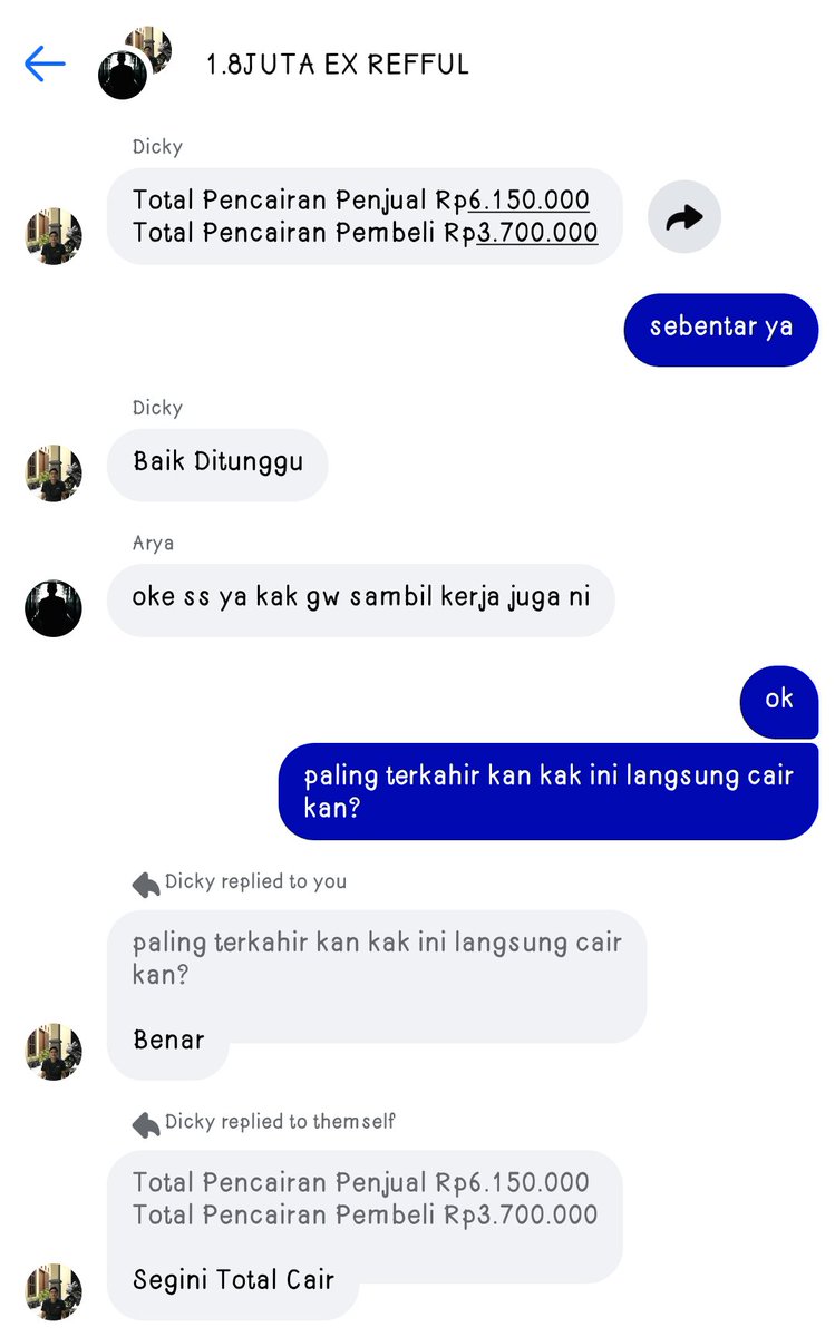 byyorel's tweet photo. melihat buyer sudah mentransfer uang garansi tersebut, akhirnya saya pun juga mentransfer nya dan berharap saldo saya juga segera dicairkan.

tapi ternyata lagi-lagi rekber tersebut menagih jaminan yang saya sendiri tidak tahu untuk apa jaminan tersebut sebesar 2.450.000 IDR. https://t.co/B5olOE58c9