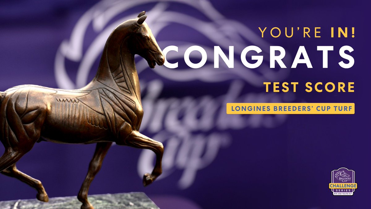 BreedersCup's tweet photo. Test Score dominates in the Del Mar Handicap! Welcome to #BC26. 🔥 https://t.co/NUmyfVqh5e