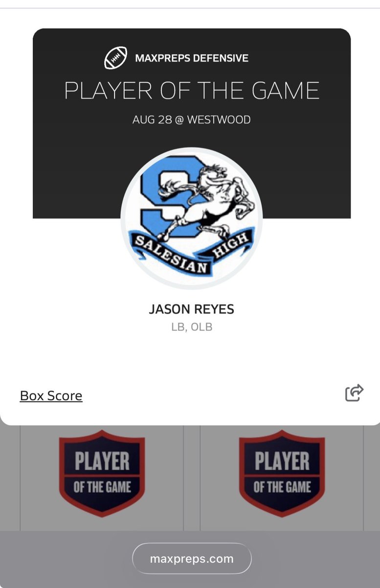 REYESJASON007's tweet photo. Back to back weeks i’m honored to receive this. I wanted to say thank you. To my team and coaches, this was a team win out  here in Arizona …. https://t.co/yItxHm9s24