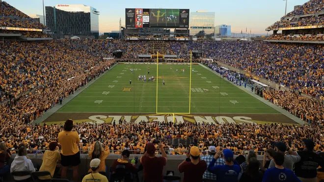 KennyDillingham's tweet photo. One week from today we need a sold out crowd! Need to break student attendance record! Let’s start 2026 with a bang!  #ActivateTheValley #SunDevil4LIFE https://t.co/IcAt97bhgB