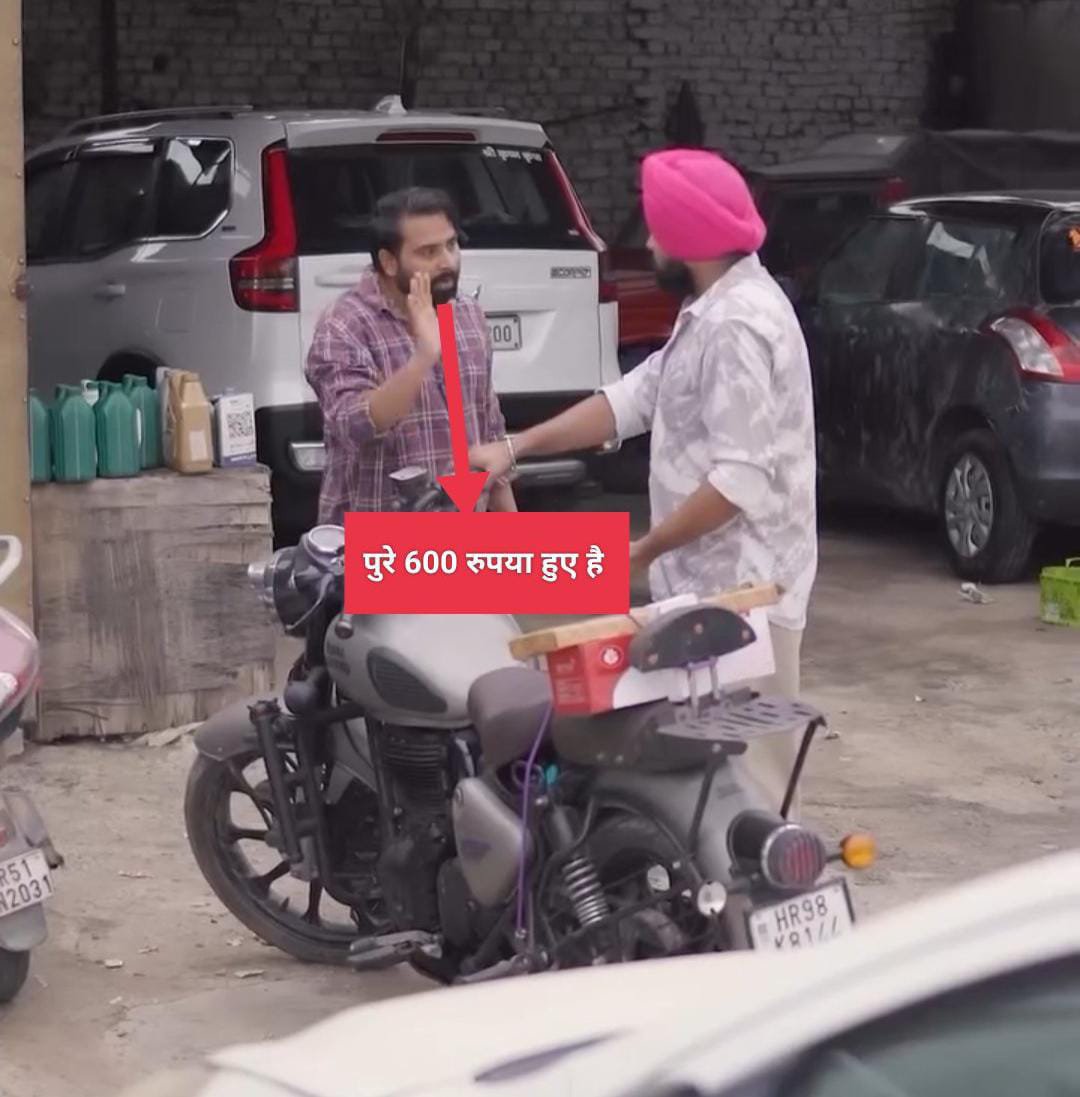 Misthi_yadavv's tweet photo. A mechanic was replacing the brake wire of a Sikh man’s bike at his shop. Once the work was done, it was time to discuss the payment.

The man asked, “Brother, how much do I owe you?”

The mechanic replied, “₹600.”

The man was shocked. “₹600? A few months ago, I got the same wire replaced for ₹100–150.”

The mechanic said, “Then you should have got it done somewhere else.”

The man replied, “If I had known you would charge this much, I wouldn’t have come here.”

The mechanic said, “It’s my shop and my price. If you want it done, pay the amount. Otherwise, take your bike away.”

Left with no choice, the man paid ₹600 and left.

The helper standing inside the shop told the mechanic, “Brother, what you did wasn’t right. The wire costs us around ₹50, and the whole job can be done for ₹100–150. You charged him ₹600.”

The mechanic replied, “Are you going to teach me how much I should charge each customer?”

A little later, the mechanic received a call from home. His daughter was unwell, and he was asked to bring her medicine on his way home.

He went to a medical store, but the medicine was out of stock. The shopkeeper gave him the address of a pharmacy in Sector 50 and said, “If you don’t find it there, it will be difficult to get it anywhere in the city.”

The mechanic rushed there.

As soon as he saw the owner of the pharmacy, he was shocked.

It was the same Sikh man from whom he had charged ₹600 earlier.

The mechanic asked, “Brother, you are here?”

The man replied, “Yes, tell me.”

The mechanic explained that he needed medicine for his daughter.

The man said, “The medicine is available, but it costs ₹5,000.”

The mechanic was shocked. “₹5,000? I bought the same medicine for ₹1,500 last month.”

The man replied, “Then go to Delhi and buy it. You’ll get it there for ₹1,500.”

The mechanic said, “But I need it urgently.”

The man replied, “It’s my shop, my price.”

With no other option, the mechanic paid ₹5,000.

But just then, the Sikh man stopped him and returned ₹3,500.

The mechanic stared at him in disbelief.

The man said, “The medicine actually costs ₹1,500. I only wanted to teach you one lesson.”

“Business is one thing, but taking advantage of someone’s helplessness is never right.”

The mechanic had nothing to say.

Sometimes, life teaches us the very lesson we forget before teaching others.

Earning money is important, but making unfair money from someone’s helplessness can never be justified.