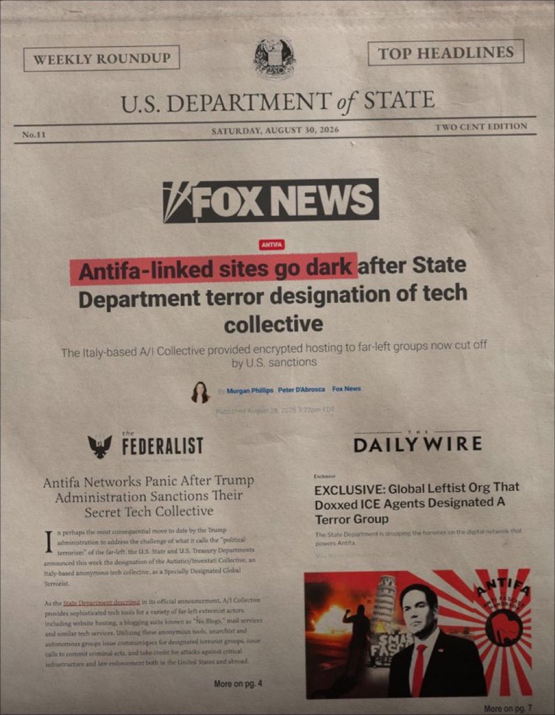 realannapaulina's tweet photo. We wanted to designate ANTIFA as a domestic terror org and got pushback on it. Looks like we were right after all. 💡 https://t.co/EVo7BWvkkS