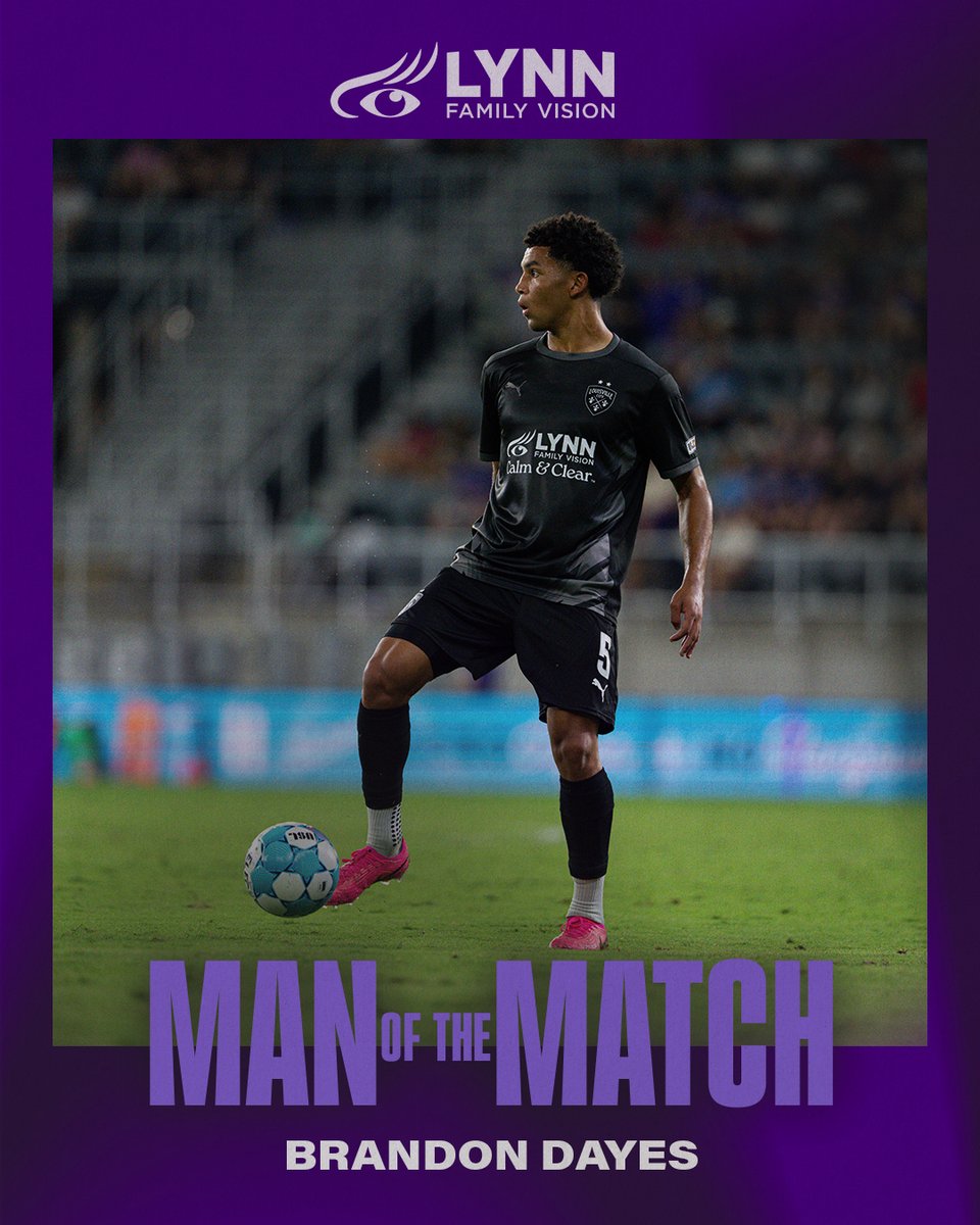 loucityfc's tweet photo. Our young star from Louisville 🌟

Brandon Dayes led the match in tackles won and duels won! 

#LOUvDET | @lynn_training https://t.co/khHqkyDjdn