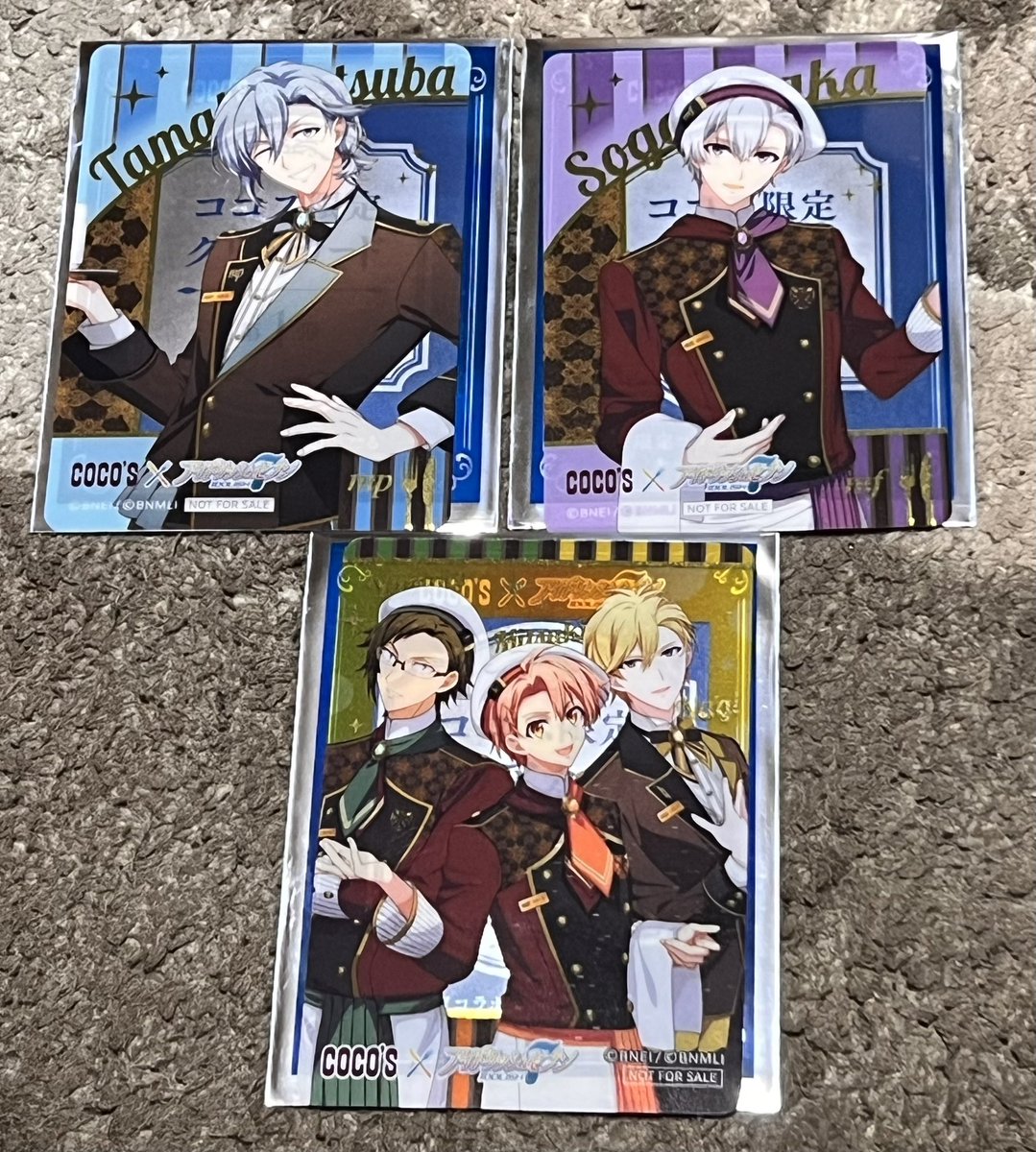 perfect_125_'s tweet photo. 【アイナナ交換】
アイドリッシュセブン　アイナナココス　コラボ　フード特典クリアカード

【譲】環、壮五、ピタゴラ組

【求】一織

郵送でのお取引となります。
検索からでもお気軽にお声掛けください！ https://t.co/erXwIfY66o