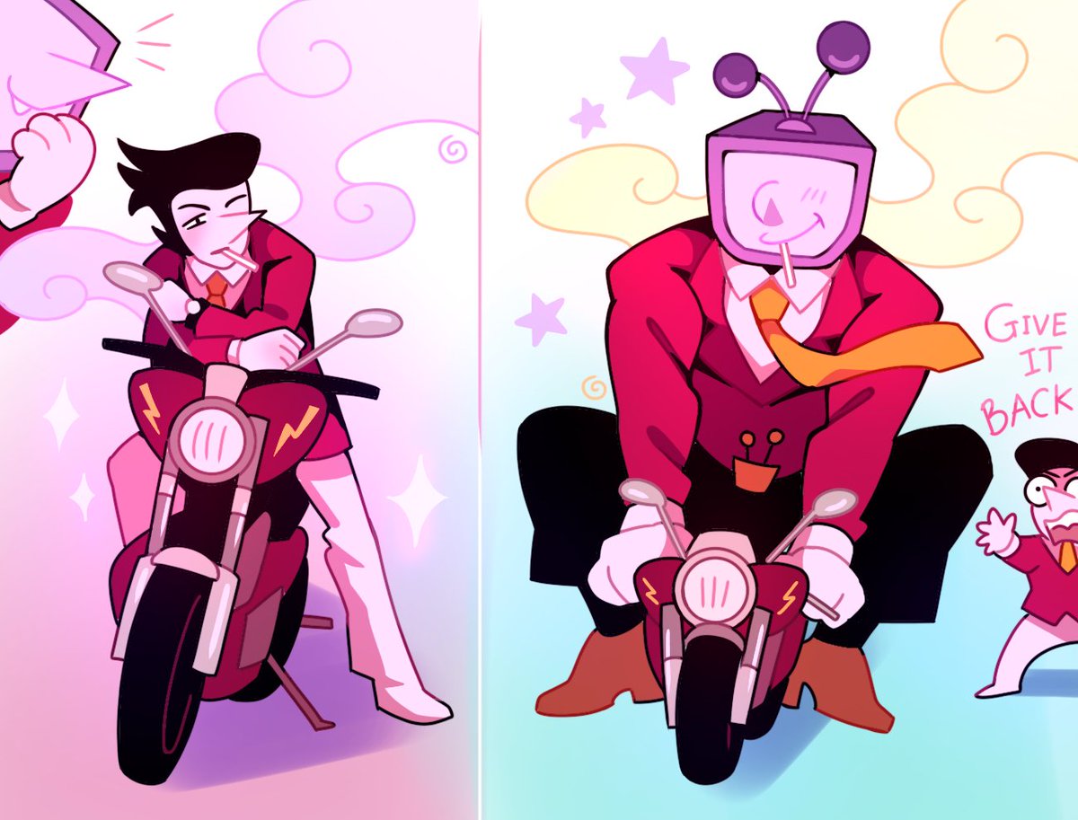 GhostBento's tweet photo. Rip Spamton's motobike
#Deltarune https://t.co/XHCSndOghN