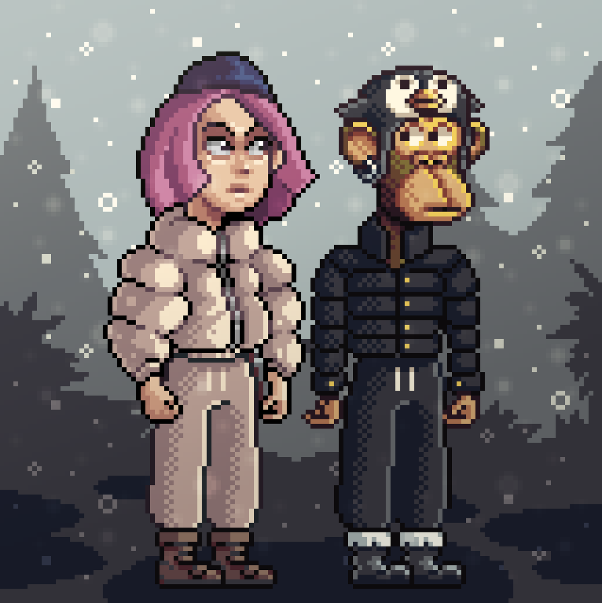 ApeReunion's tweet photo. Something about pixel art.

The less it shows you, the more you see. https://t.co/4fFSP4P2me