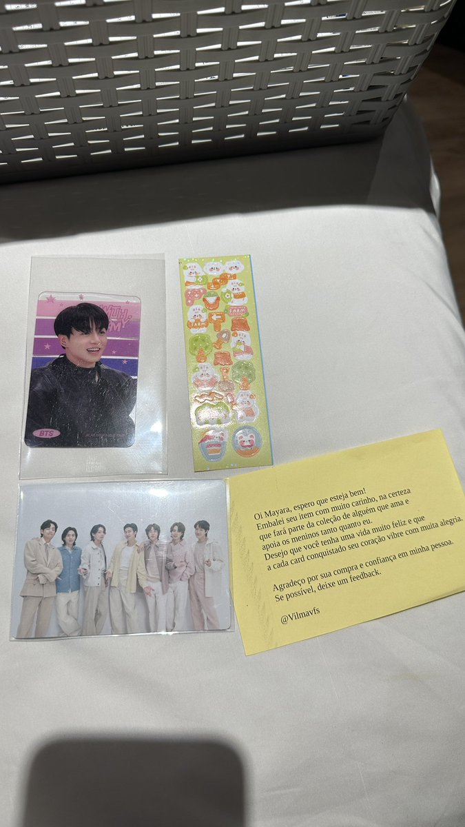 Mayn_OT7's tweet photo. *feedback POSITIVO* para @Vilmavfs 
Muito obrigada pelo cuidado com o meu precioso! 💜💜 https://t.co/FjwiMblKqX