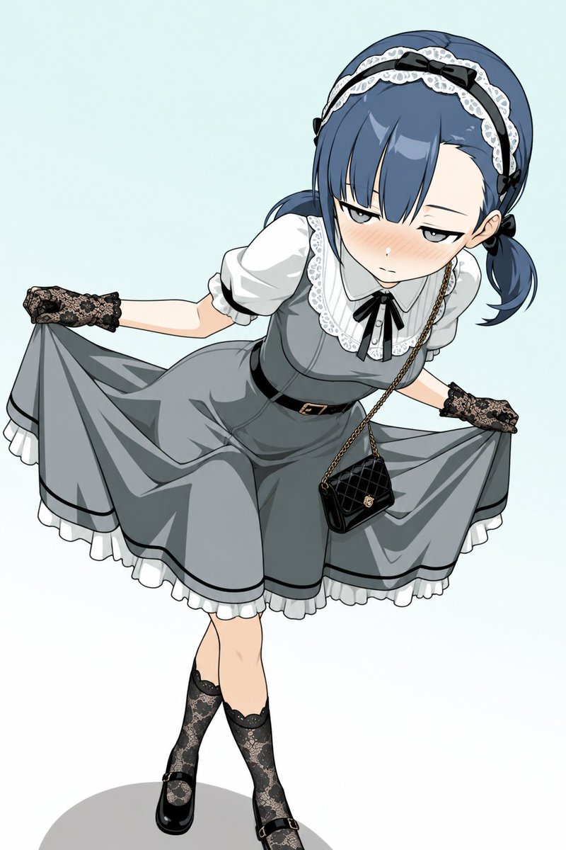 ayla_aix's tweet photo. Generated today with my random prompt generator.
I feel like the bag strap is in a weird position… 👜🤔
#AIart #GothicFashion #Pigtails https://t.co/WQrRdSC2mp