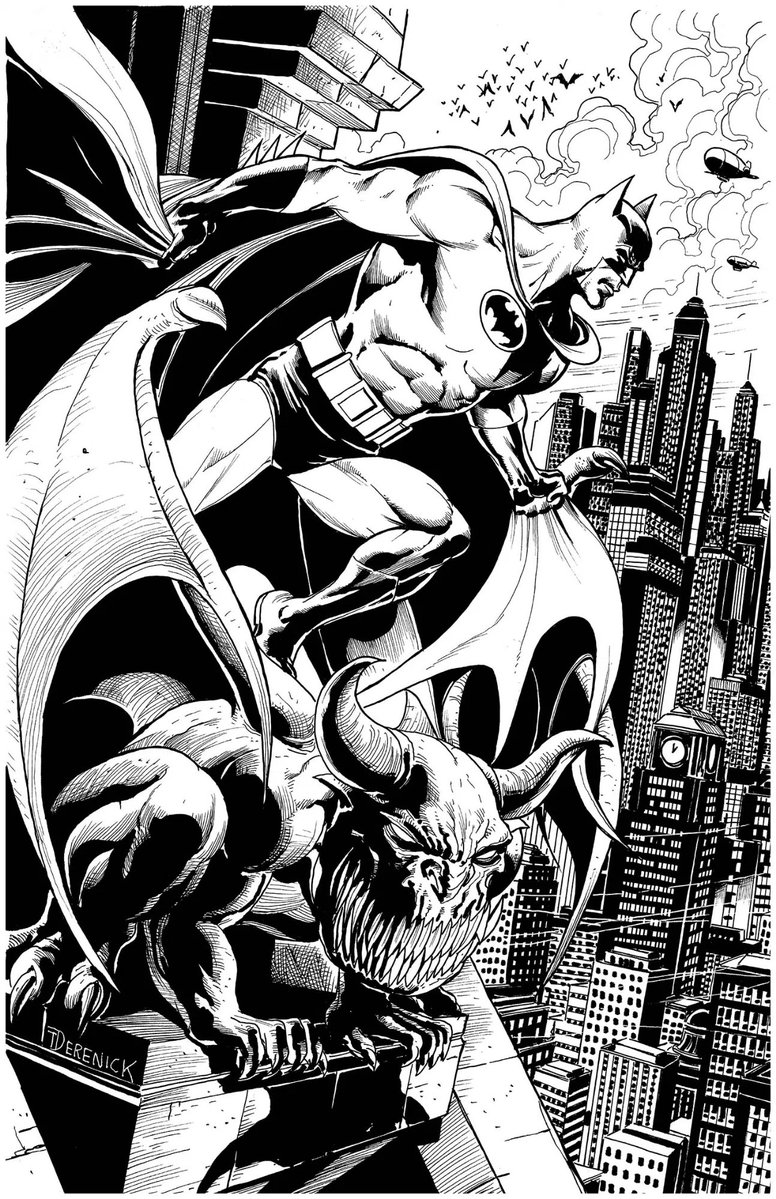 iamluke85's tweet photo. #batman artwork by #TomDerenick https://t.co/P86fhno4Mz