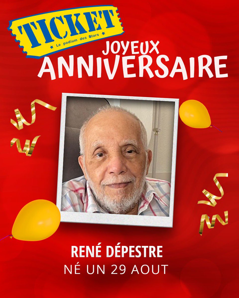 TICKETmaghaiti's tweet photo. Bonne fête à l'écrivain René Depestre qui célèbre ses 102 ans ce 29 août 2026 !!! https://t.co/9JhnEwvuZ4