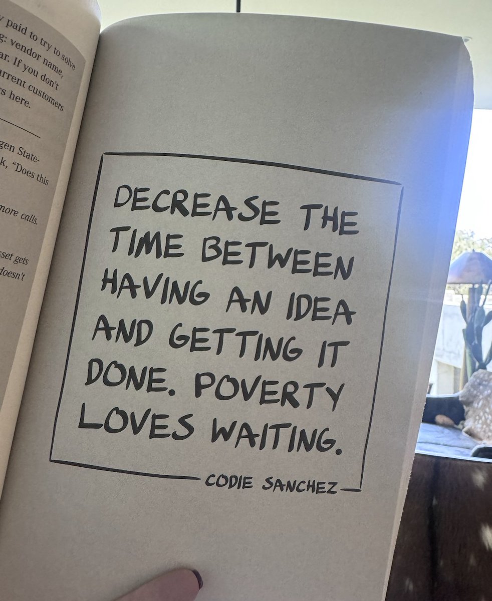 Codie_Sanchez's tweet photo. Speed > everything. https://t.co/b7gWQtSlqq