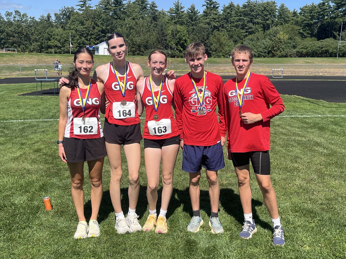 GNG_AD's tweet photo. Cross country had a good day at the Dan Dors Invitational today at Lake Region!

The boys team placed second.

Medal winners were:

Jack Lucas 3rd
Ian Aubut 4th
Nathan Lessard 8th

Naomi Fairbanks 3rd
Sloan Gould 4th

#PatriotPride https://t.co/Wb8LbEBAAY