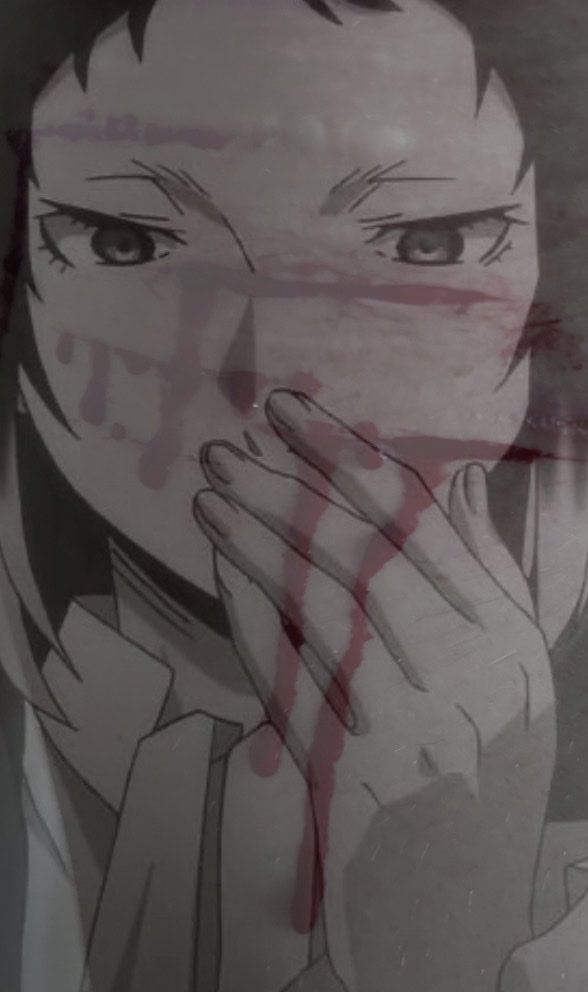 ashakikimiki's tweet photo. Look at this really cool ai generated photo of Akutagawa with sfx makeup on next to this really cool ai generated teal painting, so cool what ai can do these days #slitwt #ouchietwt #ai #shedtwt https://t.co/hIykjCcdfN