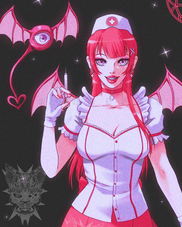 Succubus nurse figure concept art