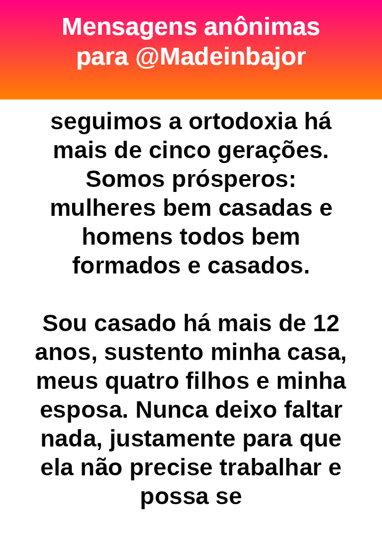 madeinbajor's tweet photo. #bajo45278
Sobre a caixinha #bajo44794
Se eu gostasse de mimimi eu compraria um gato gago. 
Te apruma e vira homem rapaz!
Pra um machista vc tá chorando muito mandando caixinha reclamando pra uma mulher, que sou eu. 
Vai lá capinar meu lote que é uma coisa que homem deveria fazer.  #furafila