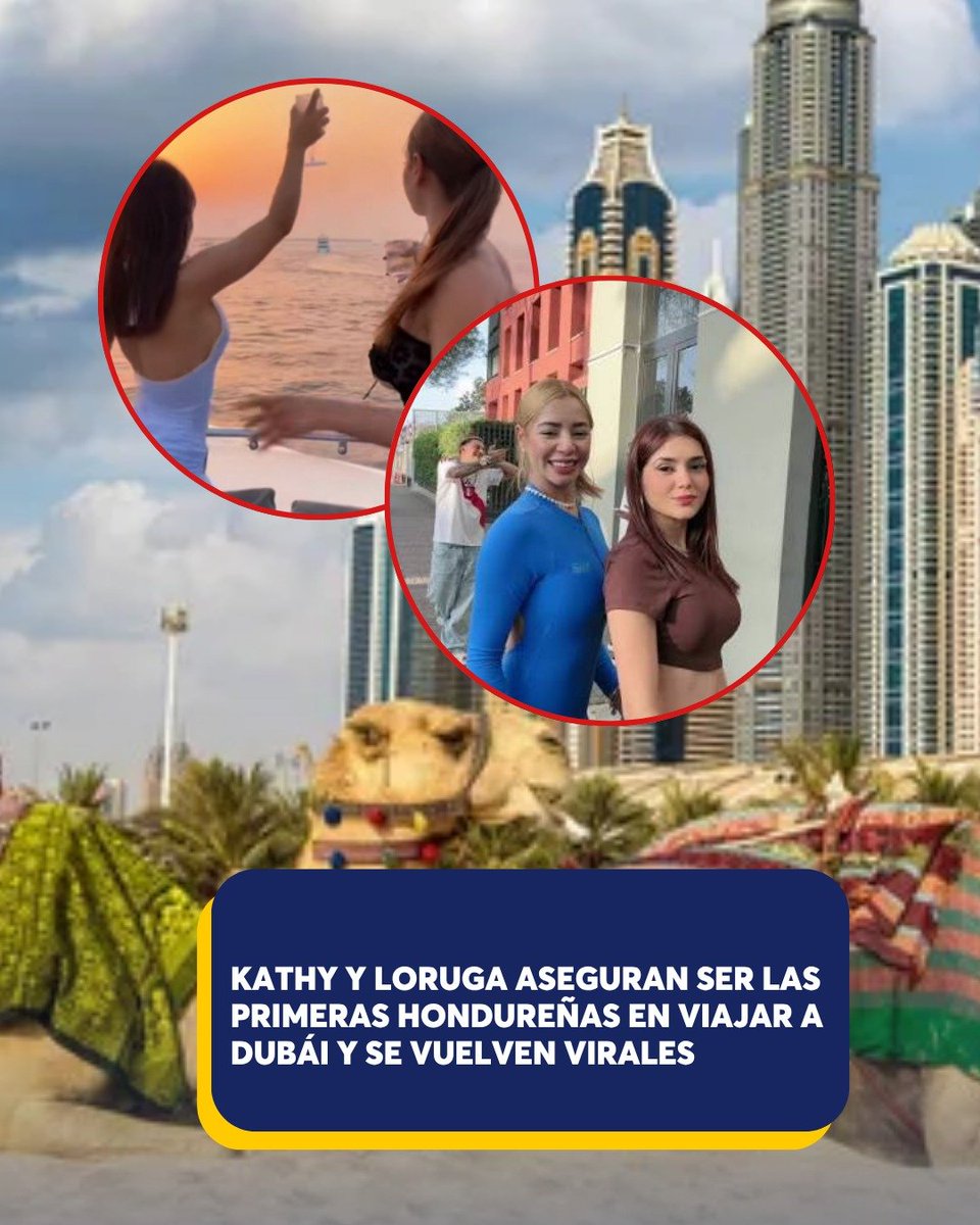 11_Noticias's tweet photo. ¿Las primeras hondureñas en Dubái? 👀 Kathy y Loruga hicieron esta afirmación durante su viaje y el comentario rápidamente encendió las redes. 🔥https://t.co/MAsoCe3gTB
#Kathy #Loruga #Dubái #Honduras #Hondureñas #Viral https://t.co/Ym3utB3AFZ