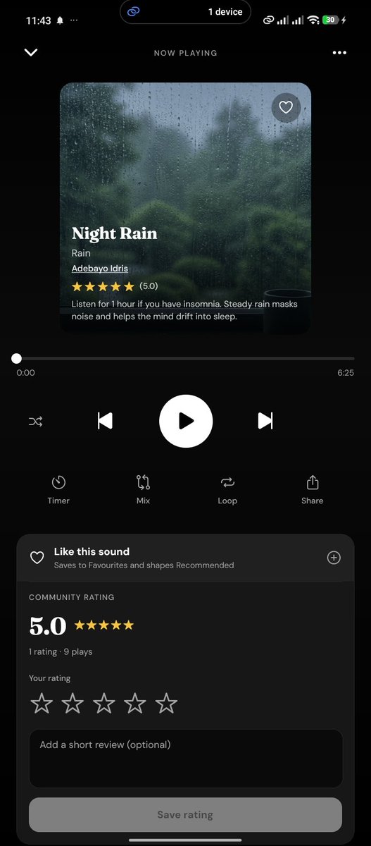 idrisadebayoiaq's tweet photo. Millions struggle with insomnia, so I thought: why not build something to help? 🌙

I built X-Relax with calming sounds for sleep, relaxation &amp; focus. 🎧

Try it on the web or get the app: https://t.co/fXG7m8elGC
#XRelax #Sleep #BuildInPublic #Developers https://t.co/esFoYbtWQc