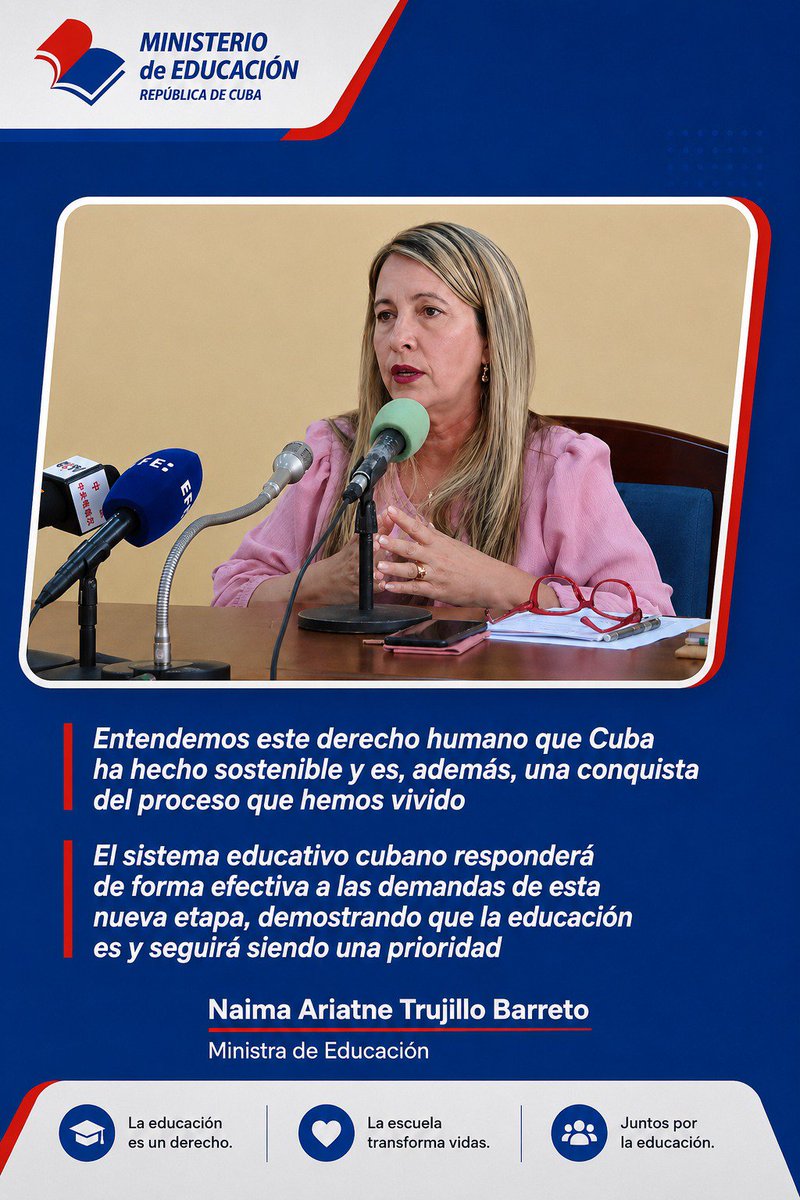 CubaMined's tweet photo. #1deSeptiembre
#InicioDelCursoEscolar 
#ConFidelEnCadaAula 

¡Nos vemos en las aulas! 🇨🇺🇨🇺🇨🇺 https://t.co/IrgBZnCvJR