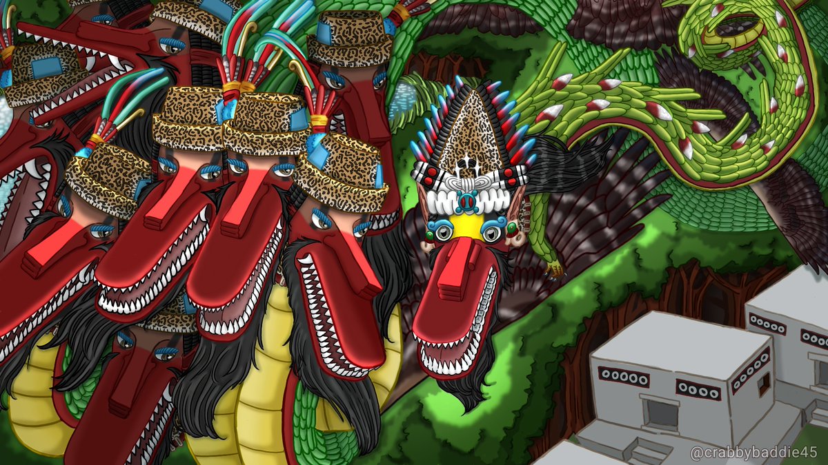 crabbybaddie45's tweet photo. Apparently, only cool people see my art? 😏
i draw mexican gods, have the abilities to turn into serpents🐍🐍 https://t.co/71Bj3QyUvJ