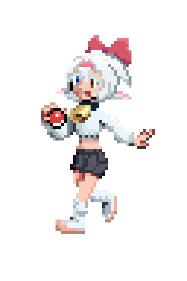 Ferocaniz's tweet photo. Pixel art practice, in the classic Pokémon Trainer style.
@imVanillye https://t.co/wkeUH8zlak