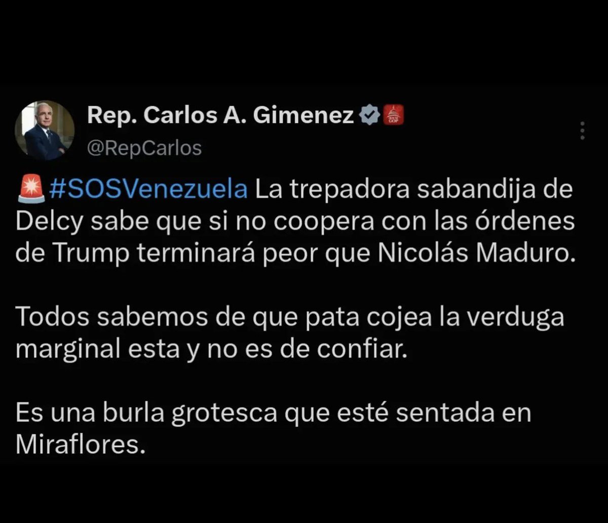 Javierito321's tweet photo. El senador del congreso, Carlos Giménez, amaneció tranquilito hoy: https://t.co/bpMUGwICJA