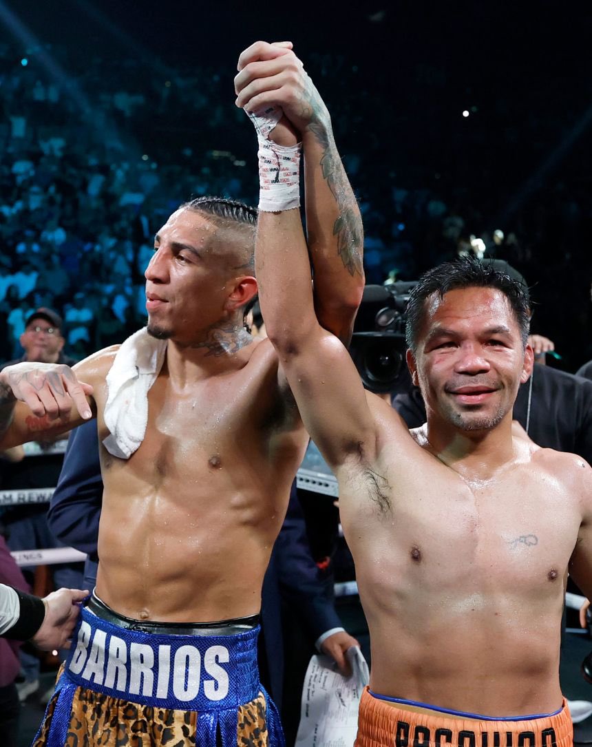 BandsNboxing's tweet photo. Manny Pacquiao beat Mario Barrios . 

#Boxing https://t.co/xDGMSObdHE