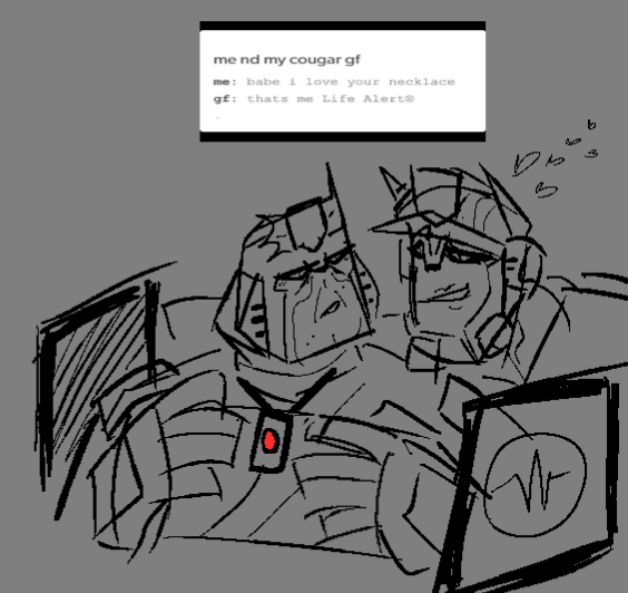 Zedortoo's tweet photo. Can we permanently ban Optimus from the retirement home omfg https://t.co/yTezrrkhAt