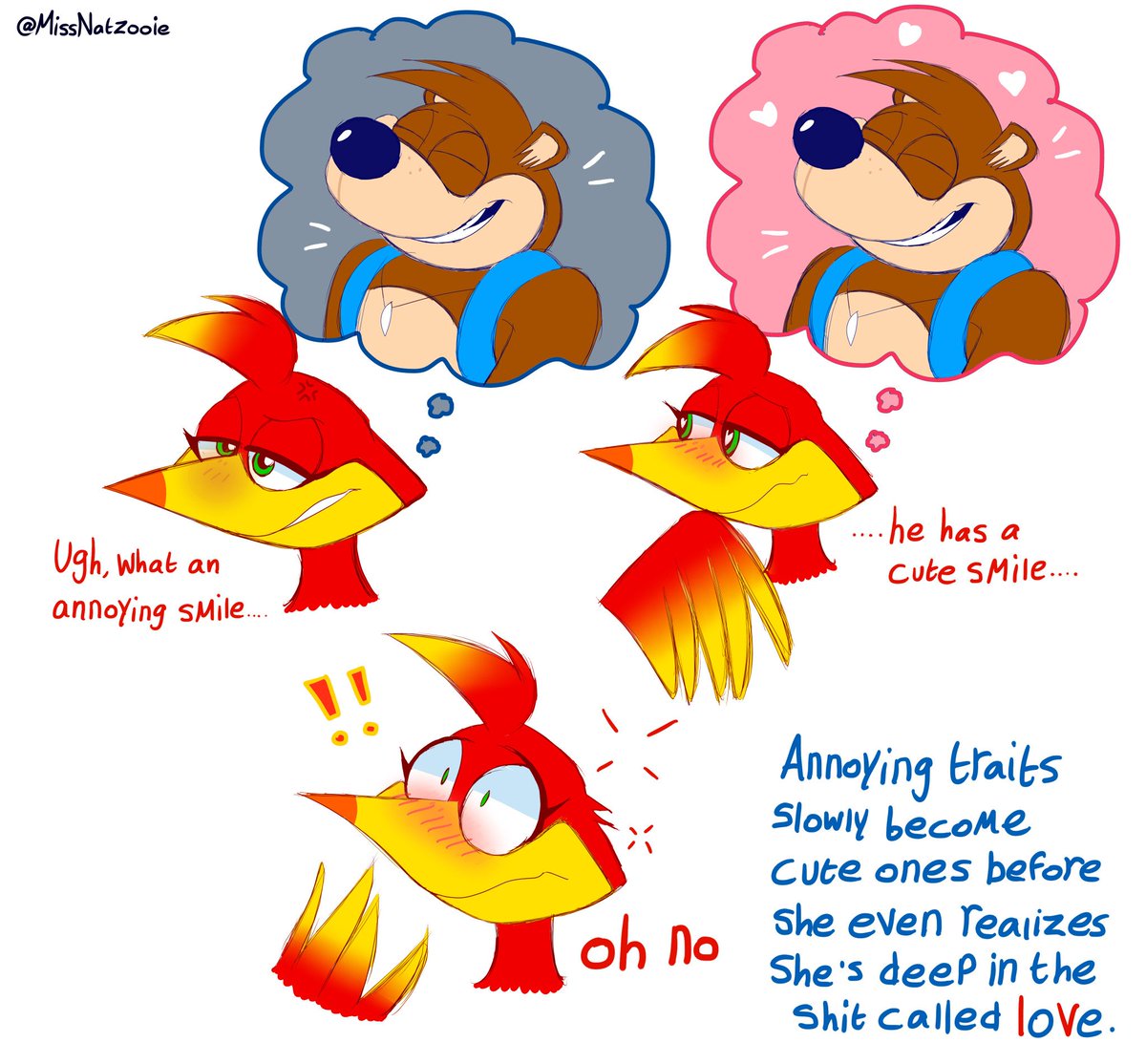 MissNatzooie's tweet photo. His smile won her over
#BanjoKazooie #RareWare https://t.co/zXYCMsq1pi