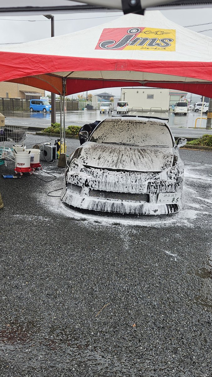 S660_st's tweet photo. ぬぬファクトリーさんの洗車イベント、ジェームスみゆきが原店さん行って来ました　じゃんけん大会でTシャツゲットしてきました　　　　　　　　　　　　　　　　#ジェームスみゆきが原店
@nunu_factory https://t.co/O9Xe5fwIzm