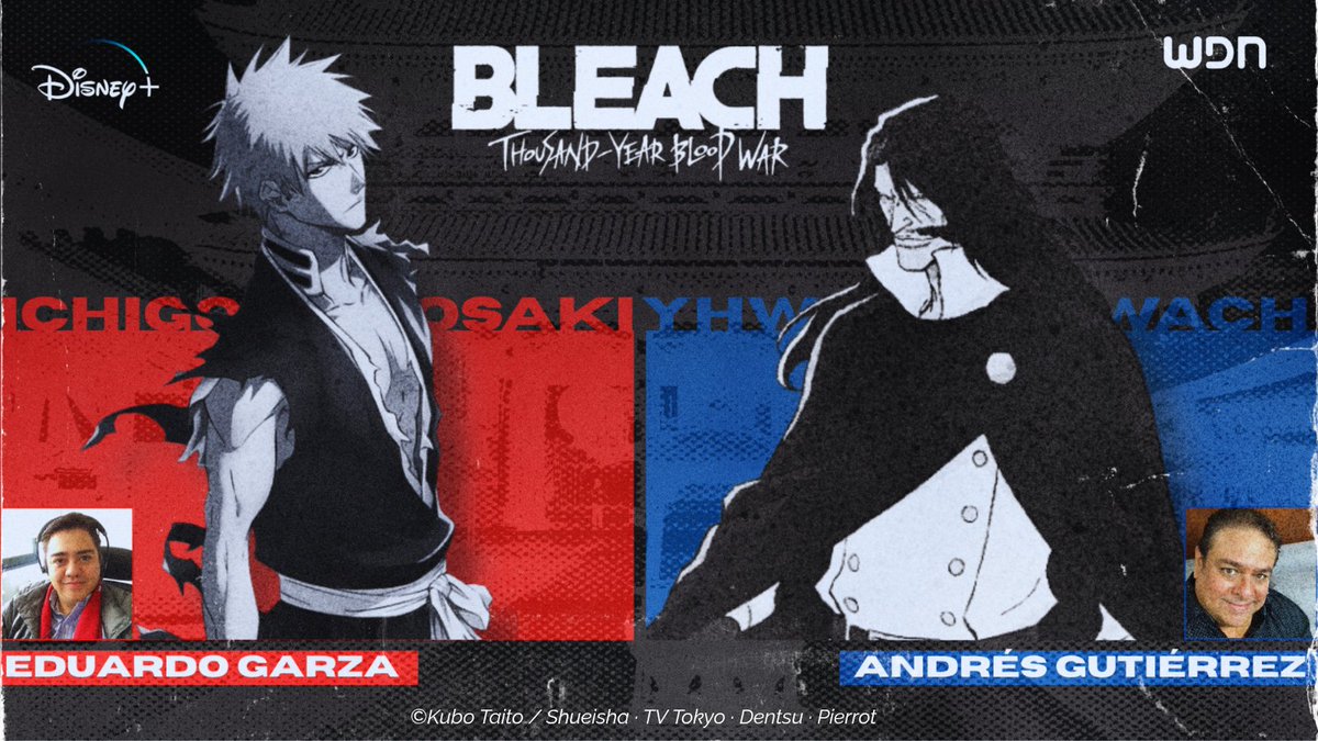 WDN_Topic's tweet photo. Llegó el momento del último GETSUGA TENSHOU ⚔️
¡El doblaje de #BleachThousandYearBloodWar: The Calamity ya llegó a Disney Plus! 💚
🗡️ @LaloGarx es Ichigo
🗡️ @andresgtzthor es Ywatch https://t.co/skfWs7pOQ3