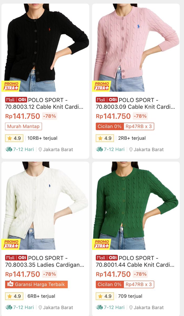 flowerrosessis's tweet photo. GILA INI LAGI MURAH BANGETT CARDIGAN POLO SEMUA WARNA CUMAN 141K AJAA?? KALO DI MALL PASTI UP 300K NIH https://t.co/HPgoQbbBG4