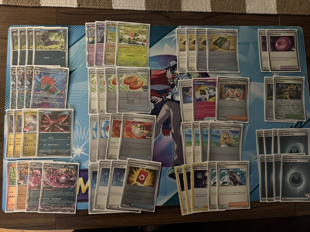 fowest_'s tweet photo. I went 5-0 and won the worlds celebration event at my LGS with N’s Zoroark! This list felt really good. #PokemonWorlds #Pokémon #zoroark https://t.co/kGQLT1FS2c