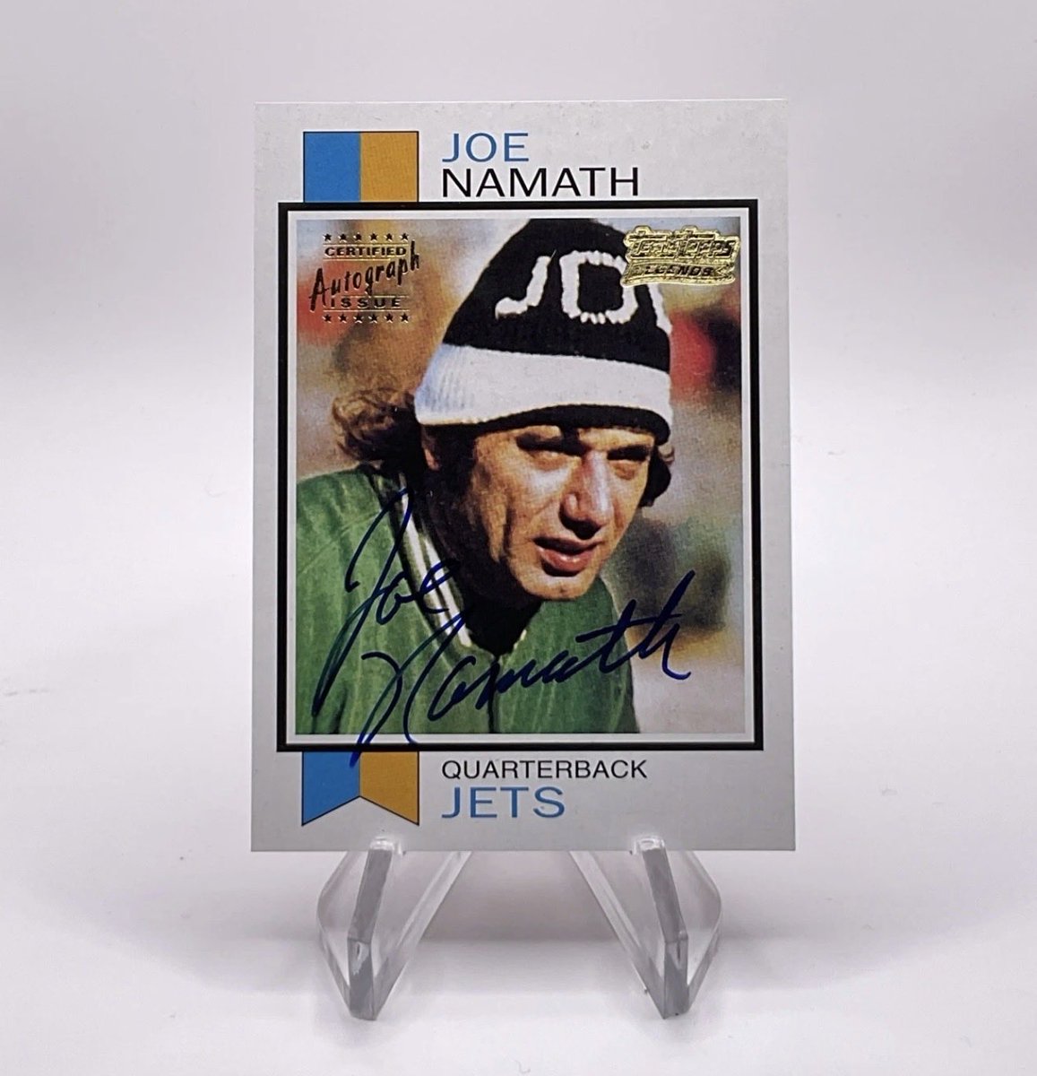 dbodgea2096's tweet photo. Joe Namath - 2001 Topps Auto https://t.co/6MIPCVxV2V