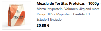 SainzElYT's tweet photo. ¿!Como puede haber subido tanto myprotein en un año?! https://t.co/msOPlAtHBY