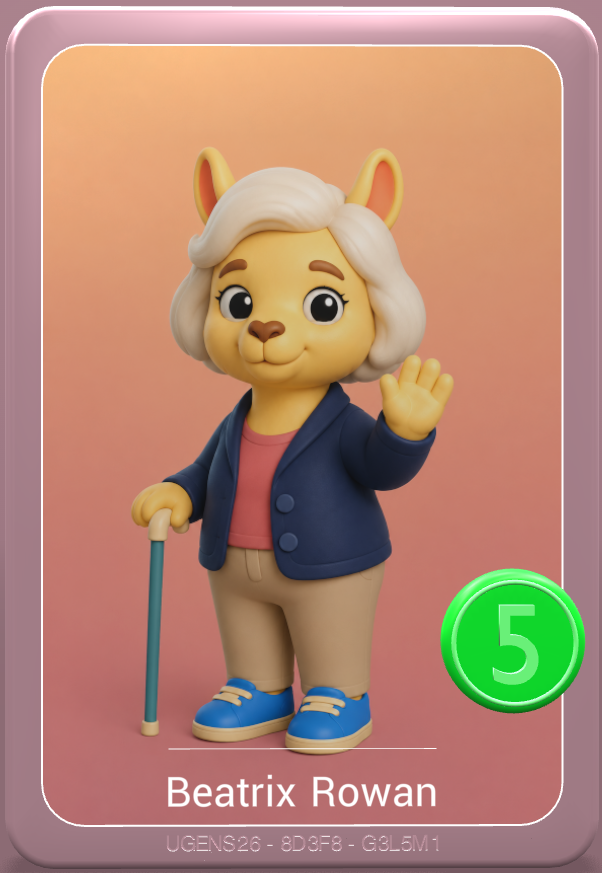 UplandMe's tweet photo. Our Uppie of the week this week is Beatrix Rowan. While she might be getting on in years a little (don't tell her we said that), she's still ready and waiting to care for plants and eventually farm some troves!

Don't get on her wrong side though, or you'll see that cane come into action!

https://t.co/gAXEJX37a8