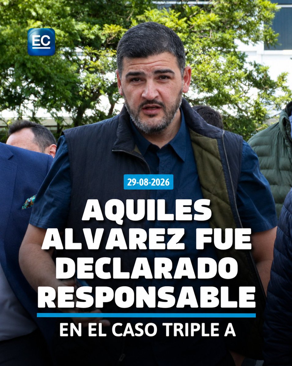 elcomerciocom's tweet photo. https://t.co/fbiOIMRCCI

El Tribunal declaró la responsabilidad penal de Aquiles Alvarez
#AquilesAlvarez #CasoTripleA https://t.co/p4uwRXREIi