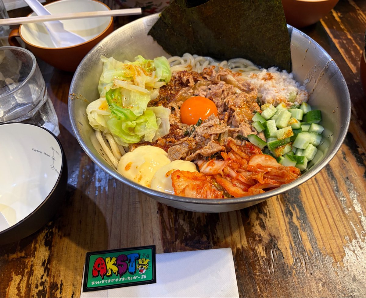 starBtoJiro's tweet photo. 限定【SUU】700g
コマきゅう、キムチ、マヨ増し、虎ラー油、のり、フライドオニオン、背脂

夢のボウル提供♡
最後まで美味しくいただきました🙏

#ゴールデンタイガー #サマータイガー #限定 https://t.co/RnVT2oYhBr