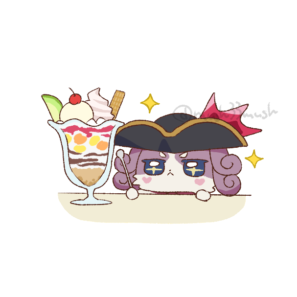 mush33mush's tweet photo. ウチョ様もアイス(パフェ)食べな https://t.co/18oMlQvcSq