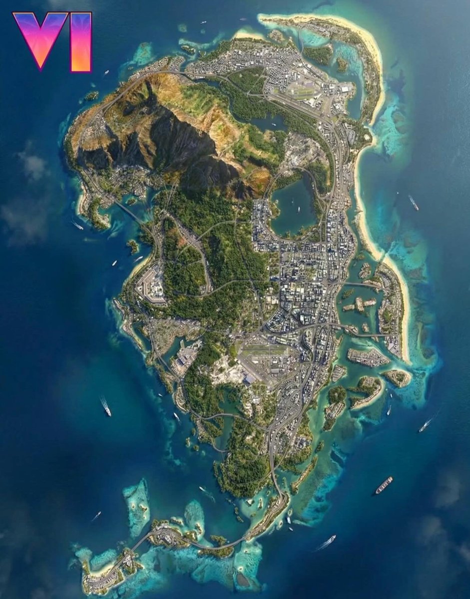 GameJoker_'s tweet photo. Quick look at the official GTA 6 map https://t.co/Giy1gIp4Zp