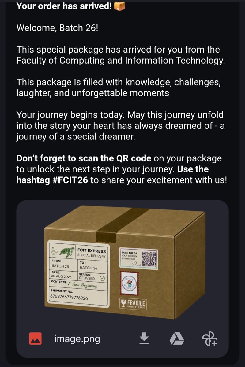 consci0uss's tweet photo. The previous batch is doing incredible wwoorrkkk just to make us feeell welcomed. Soo excited to meet these people and learn from themm🥹🥹🥹
#FCIT26 https://t.co/OKh1bXMHH2