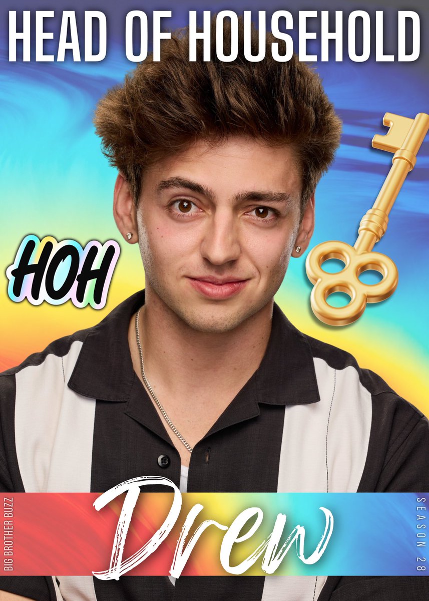 BBigBrotherBuzz's tweet photo. 🚨DREW IS THE NEW HEAD OF HOUSEHOLD! 👑 #BB28 #BigBrother #BigBrotherBuzz https://t.co/Pi1k53Tsgs