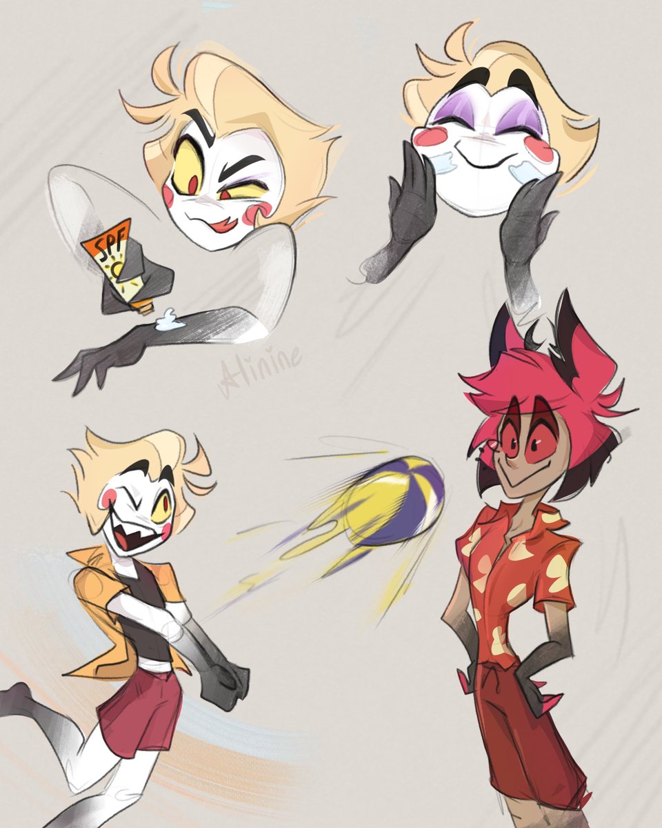 Alinine_04's tweet photo. Random nonsense from this summer
#lucifermorningstar #alastor #charlie https://t.co/XySIFULR8q