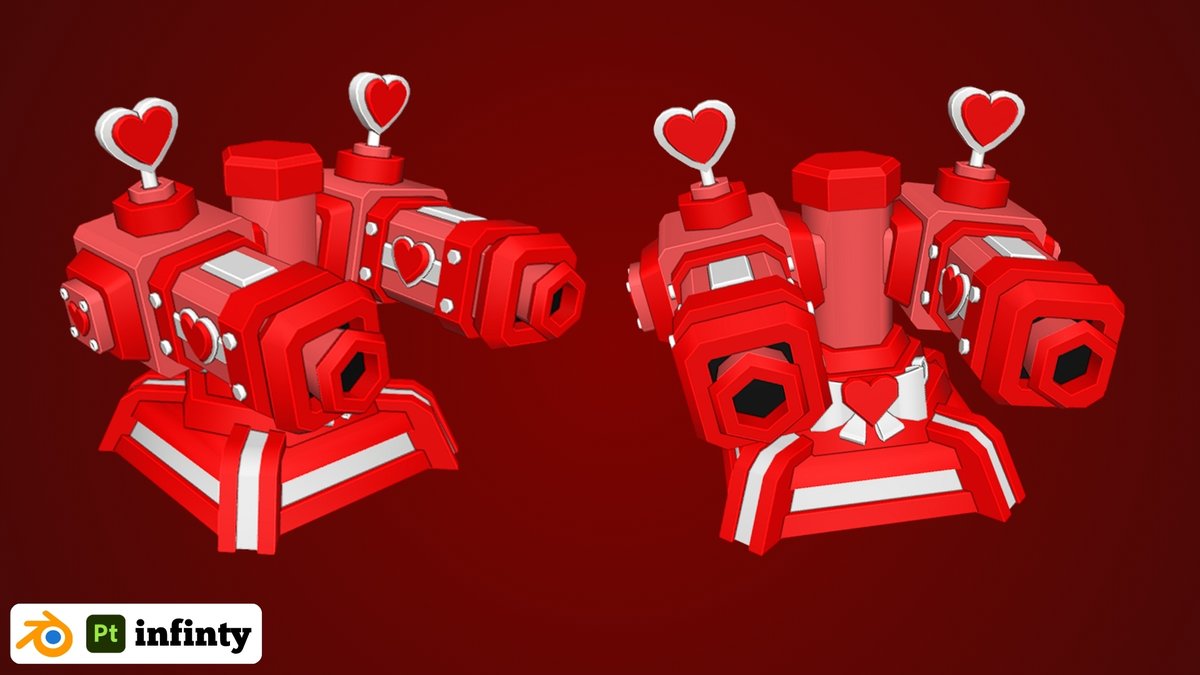 Infinitymo2000's tweet photo. Cooked up some new turrets for a game✅

what do you guys think?👀

Want your own creats or assets? dm me on my Discord and place your order:

👉infinity02192   (thats my discord user)

❤️ &amp; 📷 are always greatly appreciated!!

#RobloxDev #RobloxStudio #3DArt #Blender3D https://t.co/1Q4WwTcFQ2