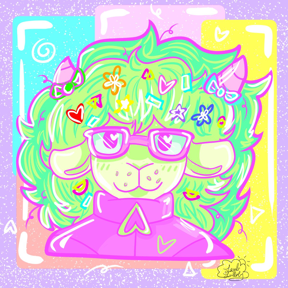 LambLullabies's tweet photo. A batch of sheep from ArtFight this year. 

🎭🥸🤡💛

#lamblullaby #digitalart #furryart https://t.co/eLm8mEvbIo