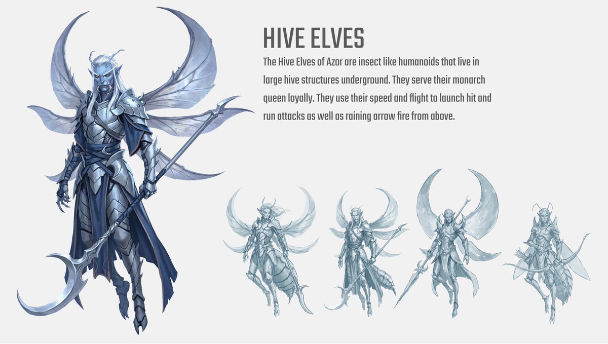 lukeserranoart's tweet photo. The Hive Elf Royal Warden. These Hive Elves serve loyally to the Queen monarch as great warriors with great renown. They serve as royal guards, battlefield commanders, or even assassins. Regardless, no matter what task given to a royal warden, consider it already completed. https://t.co/apF6nyvSn8